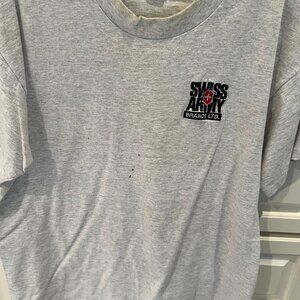 SWISS ARMY KNIFE T SHIRT XL, GRAY,NEW